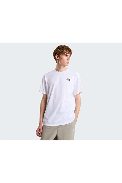 THE NORTH FACE M Vertical Regular Short Sleeve Tee-Grap White