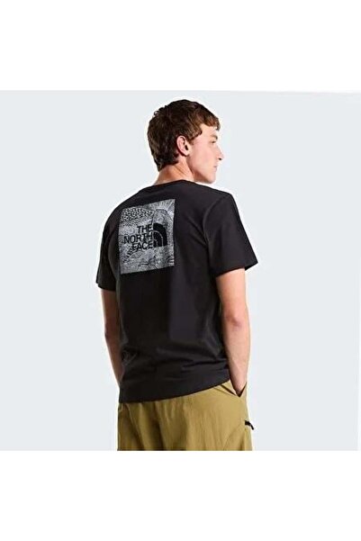 THE NORTH FACE Nf0A8Gv2Jk31-M Box Celebration Tee Black Round Regular Fit Pri...