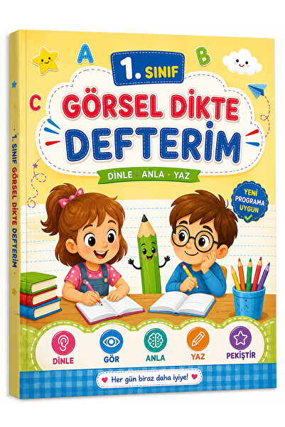 Palet Sanat 1. Sınıf Görsel Dikte Defterim *YENİ PROGRAM* BÜYÜK BOY 64 SAYFA