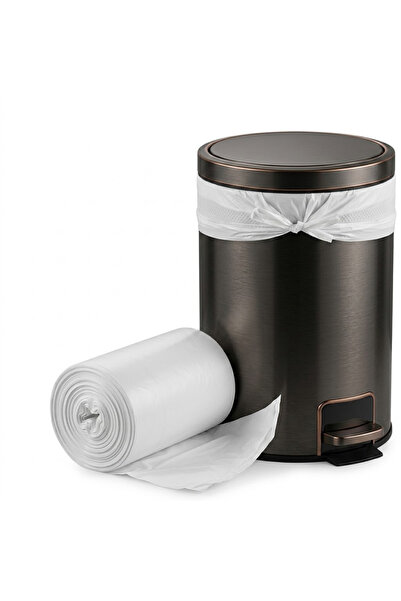 Generic 90 Count 10 Gallon Small Bin Liners, White Trash Bags for Kitchen, Ba...
