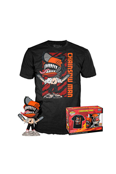 Funko Комплект фигурка POP и тениска Chainsaw Man Leaping