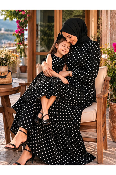 TESETTÜREVİM Puantiyeli Anne & Kız Kombinimiz 💜(Bedenler ayrı ayrı sepete )
