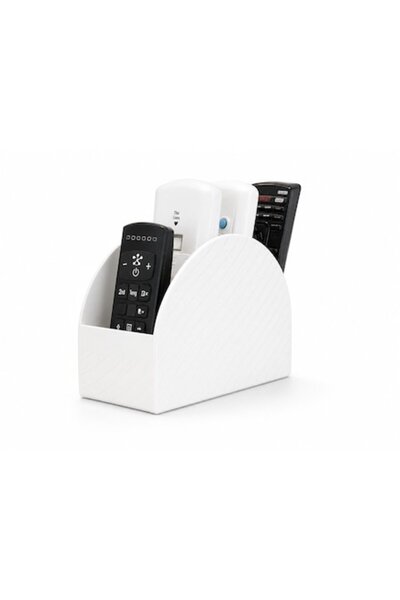OEM Suport organizator telecomenzi, 3 compartimente, design modern, Alb