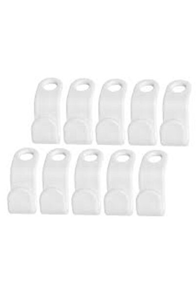 OEM Set of 10 hooks for connecting hangers efficiently, white in color and du...
