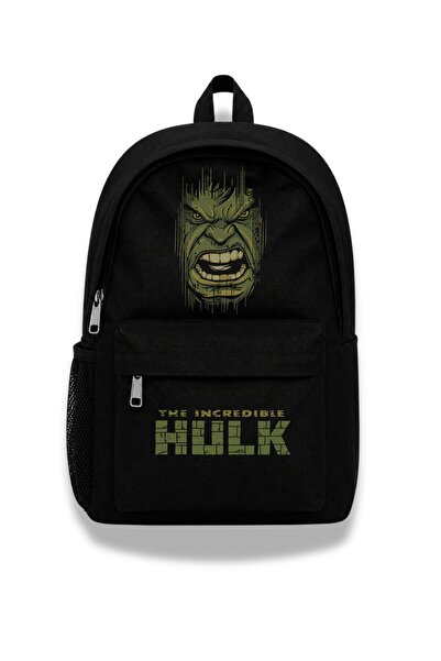 Fuddy Moda Rucsac unisex cu imprimeu The Incredible Hulk, geantă de școală cu...