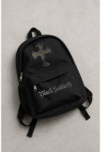 Fuddy Moda Rucsac unisex cu imprimeu Black Sabbath Cross Purposes, geantă de ...