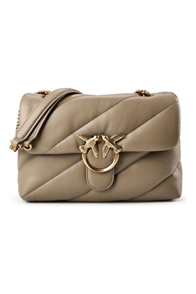 PİNKO Love Puff Umhängetasche Leder 27 cm