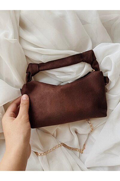 SANTA FLEX Suede Brown Soft Modern Leather Stylish Twist Detailed Elegant Cha...
