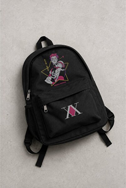 Fuddy Moda Unisex Hunter X Hunter Hisoka Printed Backpack, Anime Themed Schoo...