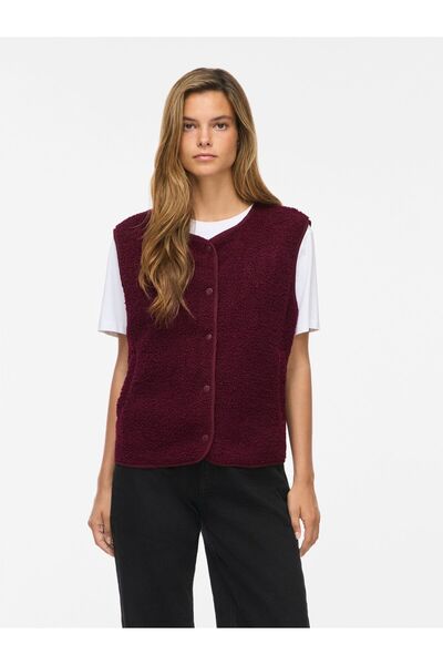 VILA Weste VIMARLON Teddyfleece