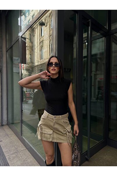 Boğazlı Bodysuit Zıbın