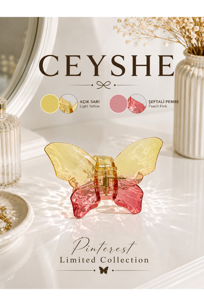 CeyShe Double Color Butterfly Hairpin – Stylish and Elegant Hair Clip – Women...