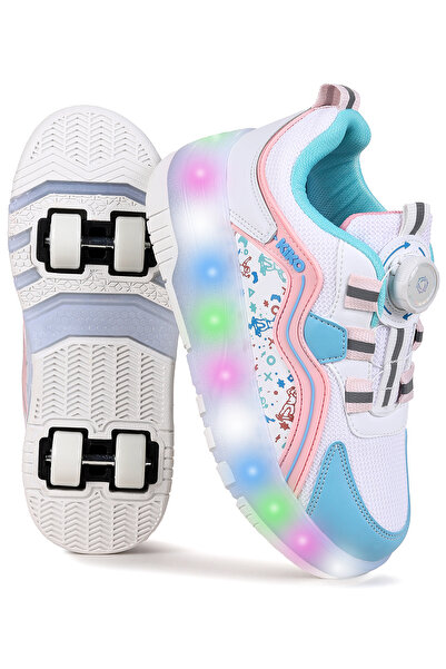 Kiko Kids Lucia Patenli Işıklı Kız Çocuk Spor Ayakkabı