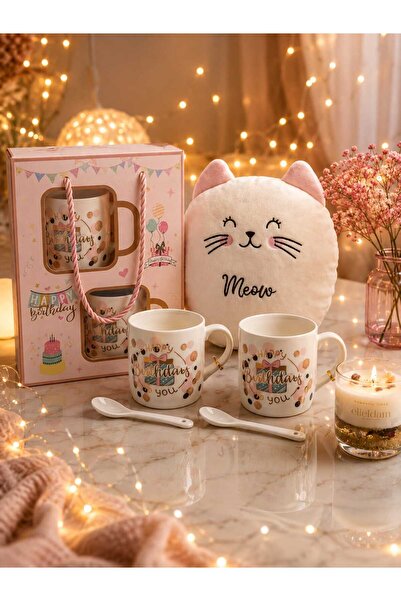 elieldam Doğum Günü Hediyesi, Arkadaşa Hediye, Kedi Sevenlere Özel Meow Gift ...