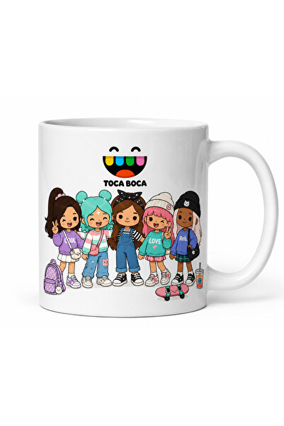 store afrah كوب سراميك بطباعة توكا بوكا الاصدقاء