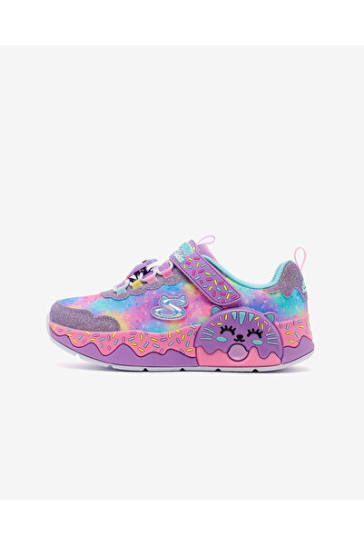 SKECHERS DONUT KITTY Büyük Kız Çocuk Mor Spor Ayakkabı 302367L LVMT