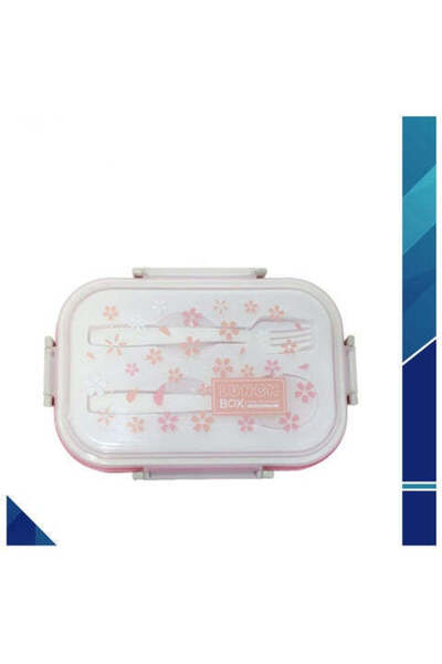 Toybox Air Tight Plastic Lunch Box with Cutlery Set, Microwave & Dishwasher S...