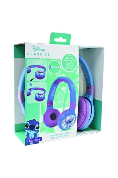 LEXIBOOK Ασύρματα ακουστικά Bluetooth Disney Stitch