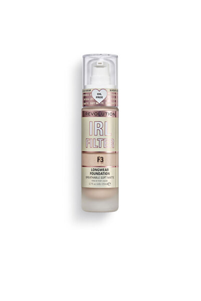Revolution Make Up IRL FILTER fond de ten de lungă durată # F3 23ml