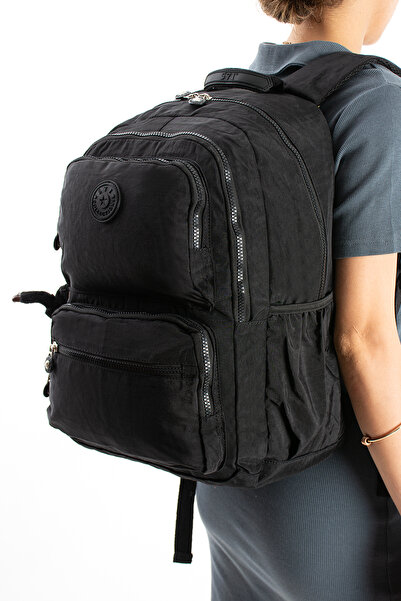 KIRASE Imported Fabric Healthy Waterproof Convenient Backpack with Laptop Com...