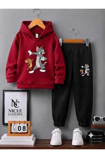 Generic Brand Unisex Tracksuit (Dancing Tom Jery Winter Print)