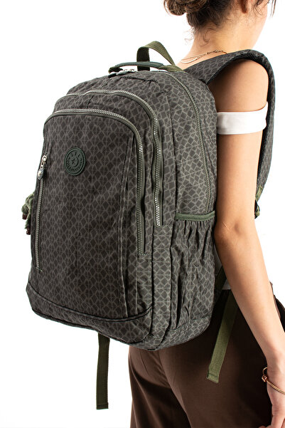 KIRASE Imported Fabric Healthy Waterproof Large Size Backpack with Laptop Com...