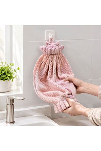 idei Prosop de mâini tip sac suspendabil 29×46 cm, textură perlată microfibră...