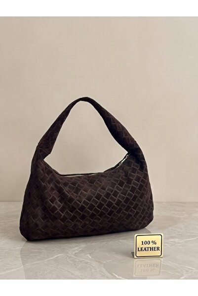 My Easy Shop Mesbag Women's Bag Genuine Leather Suede Shoulder Bag