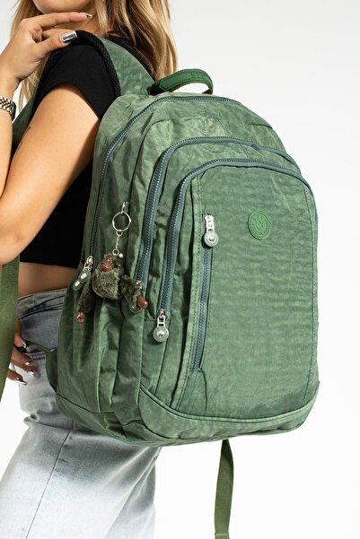 KIRASE Imported Fabric Healthy Waterproof Large Size Backpack with Laptop Com...
