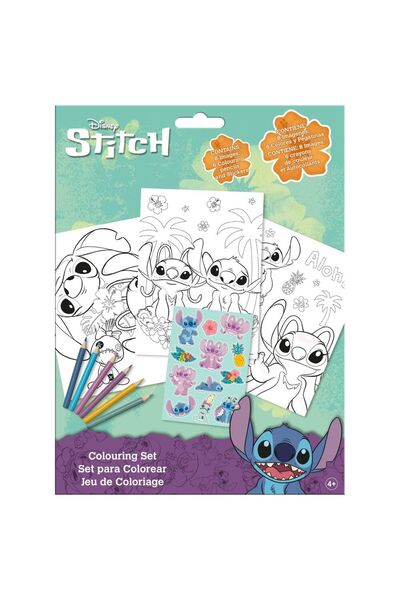 KIDS LICENSING Σετ αυτοκόλλητων ζωγραφικής Disney Stitch