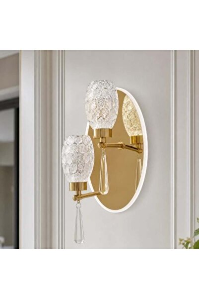 NAWRAS Modern Model Crystal Double Wall Light Fixture - Classic Wall Lamp