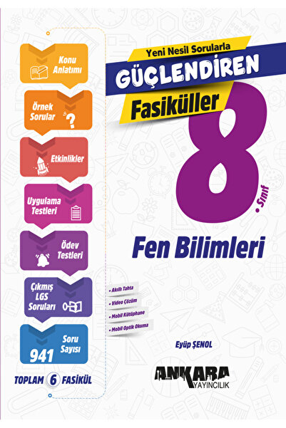 Ankara Yayıncılık ANKARA 8.SINIF FEN BİLİMLERİ GÜÇ. FASİKÜL SETİ