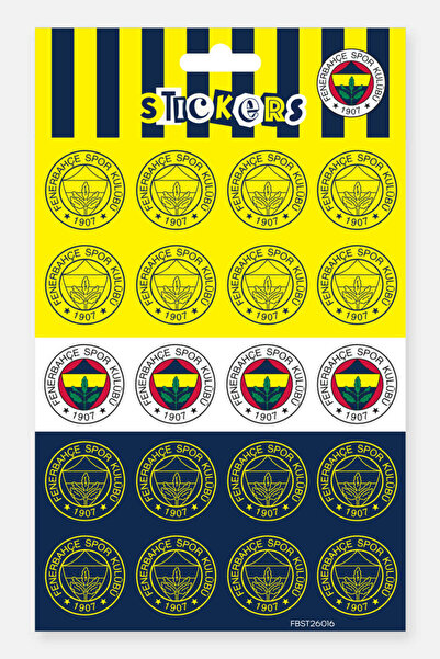 Fenerbahçe Sticker Set Yellow Navy Blue Arma - Licensed Original