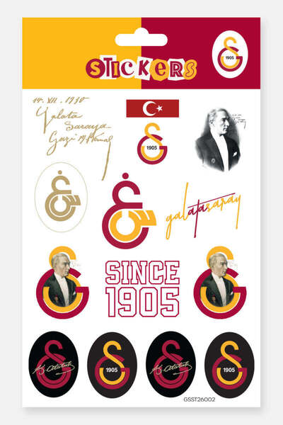 Galatasaray Sticker Set Ataturk - Licensed Original