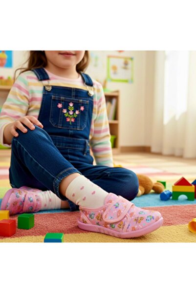 JOJO KIDS kız çocuk panduf , ortopedik taban , kreş , anaokulu , ev ayakkabıs...