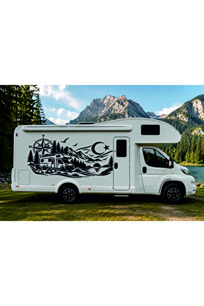 Birim Matbaa Caravan Adventure Car Sticker (115X56 cm)