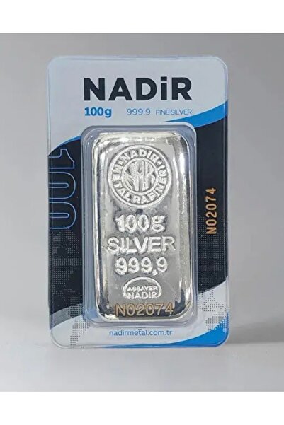 NADİR Gold 100 Gram Gümüş Külçe