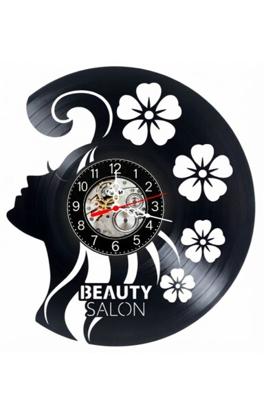 OEM Decorative wall clock made from vinyl record, Beauty Salon Beautification...