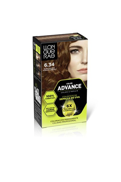 Llongueras Avans în culori # 6,34 - blond închis auriu cupruiu 1 u