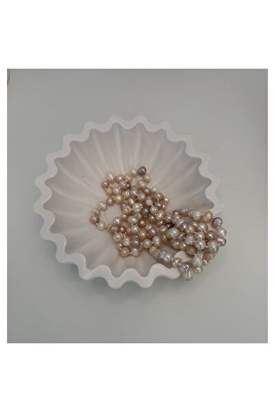 Celest Bol decorativ cu valuri, Celest, lucrat manual, un bol elegant, realiz...