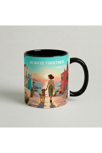 Petgifts Cana Cadou Personalizat Amuzanta Cu Mesaj Caine "Always Together 3" ...