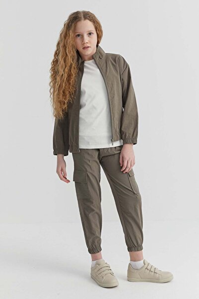 PAULMARK Girl's Cargo Pocket Pack Elastic Cuffed Pants
