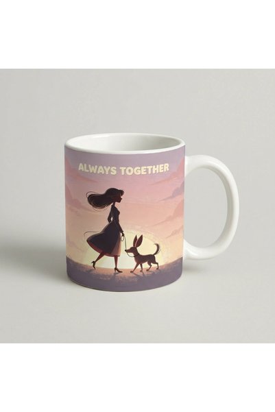 Petgifts Cana Cadou Personalizat Amuzanta Cu Mesaj Caine "Always Together 6" ...