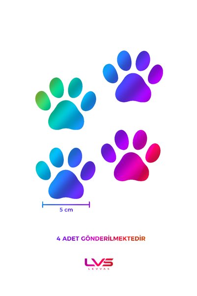 levvas Kedi Pati Sticker 4 adet pati 5 cm Motosiklet, JDM, Otomobil,Bisiklet,...