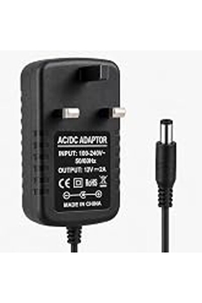 Generic 24V 2A AC/DC Power Adapter UK Plug 2.5mm to 5.5mm DC Pin Power Supply...