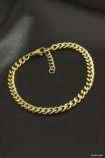 ZERO LAND Spt-Gld Flat Chain Luxury Steel (131651) Bracelet Yellow