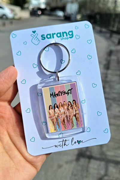 SARANG Şeffaf Çerçeve Anahtarlık - Renkli Maniffest