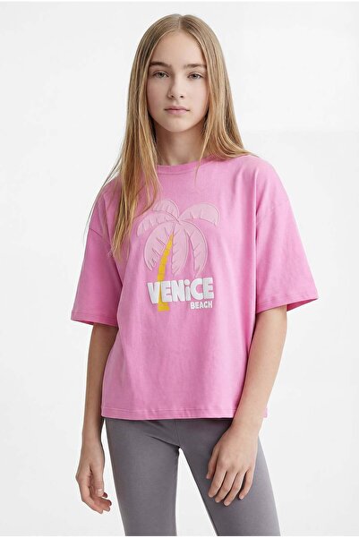 PAULMARK Girl's Printed Basic T-Shirt