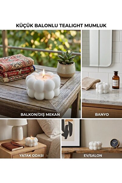 Genel Markalar 3D Baskı Dekoratif Mumluk / Tealight Mumluk / Minimalist Dekor...