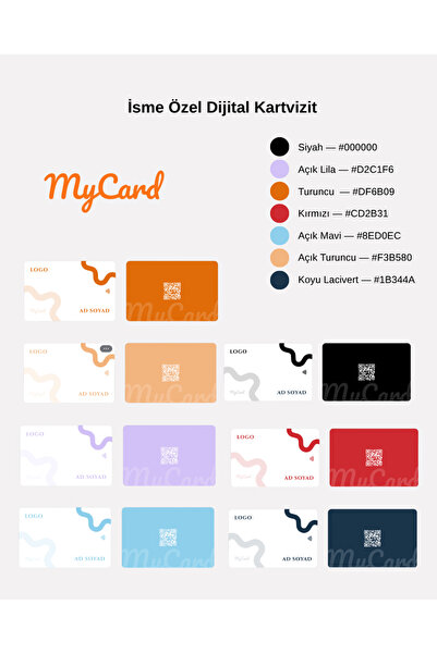 İsme Özel Tanışma Kartı | NFC ve QR Kodlu Dijital Kartvizit
